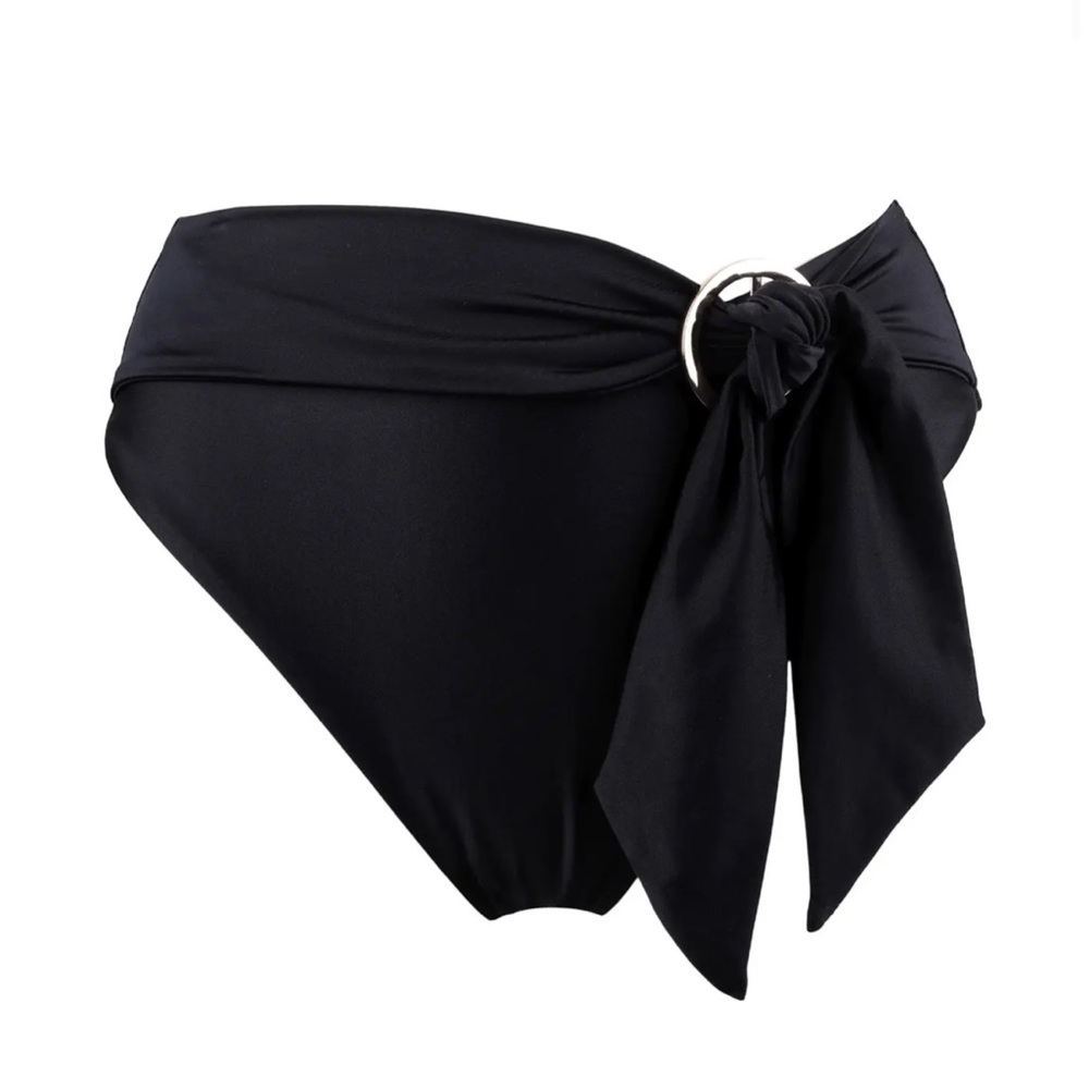 Pour Moi black India Collection high wasted tie bikkini bottoms nwot